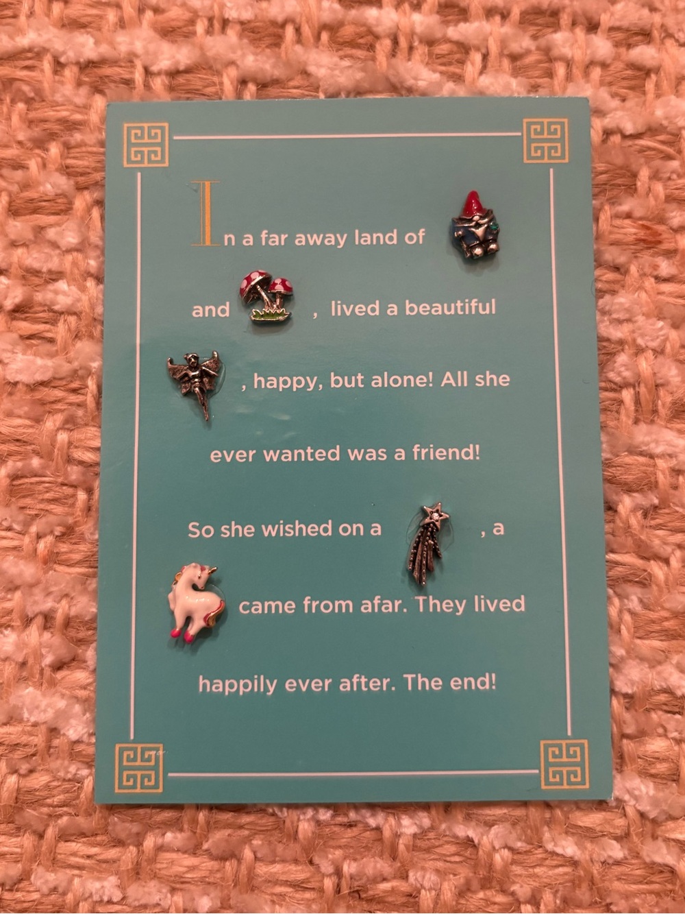 Origami Owl Storybook Charm Set